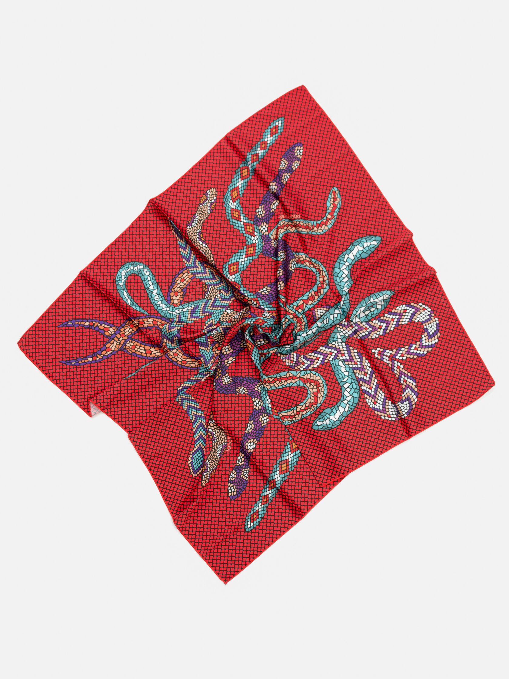 Платок "Змеи Мозаика"