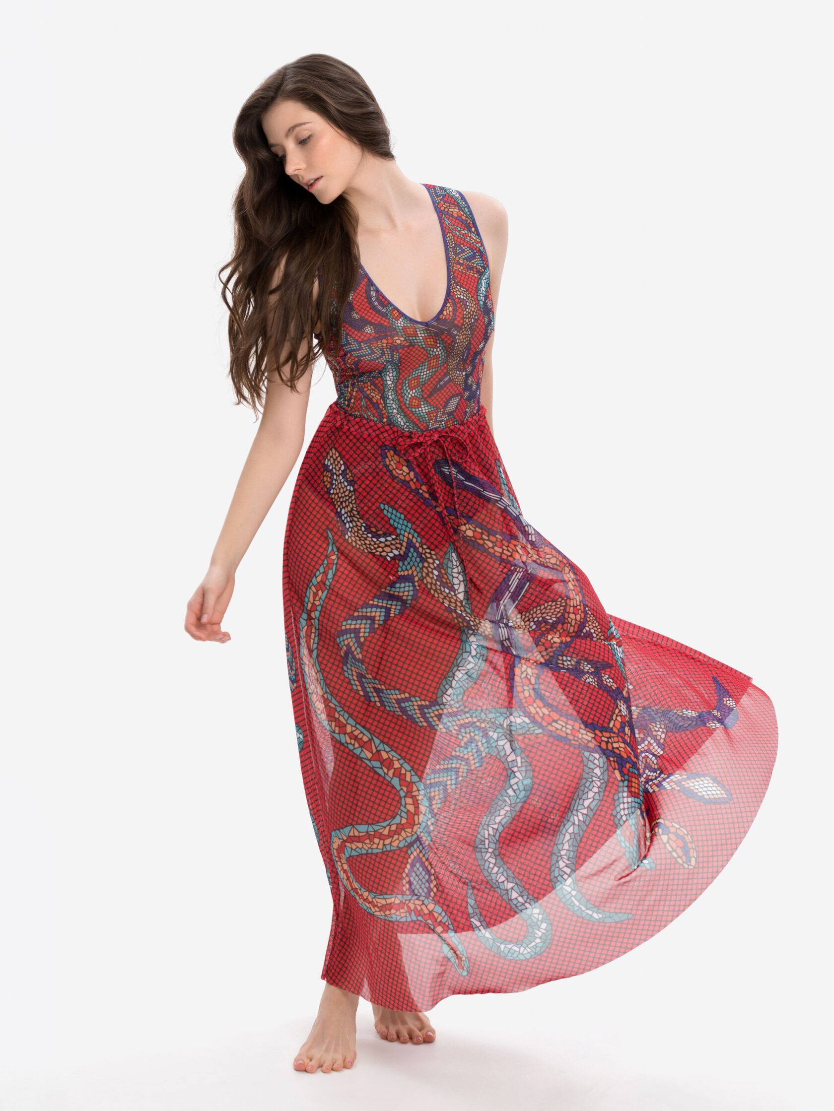 Юбка "Змеи Мозаика"