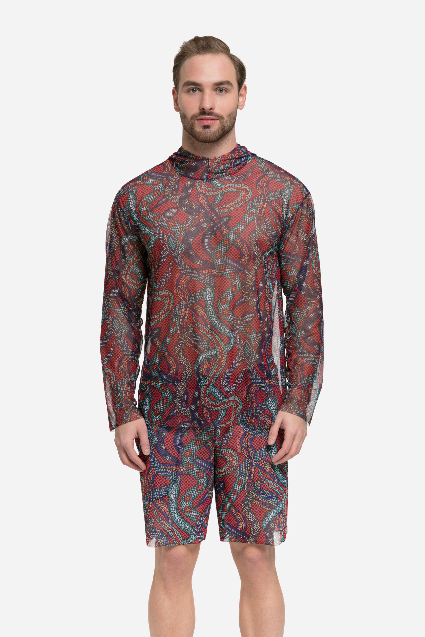 Футболка с капюшоном "Змеи"