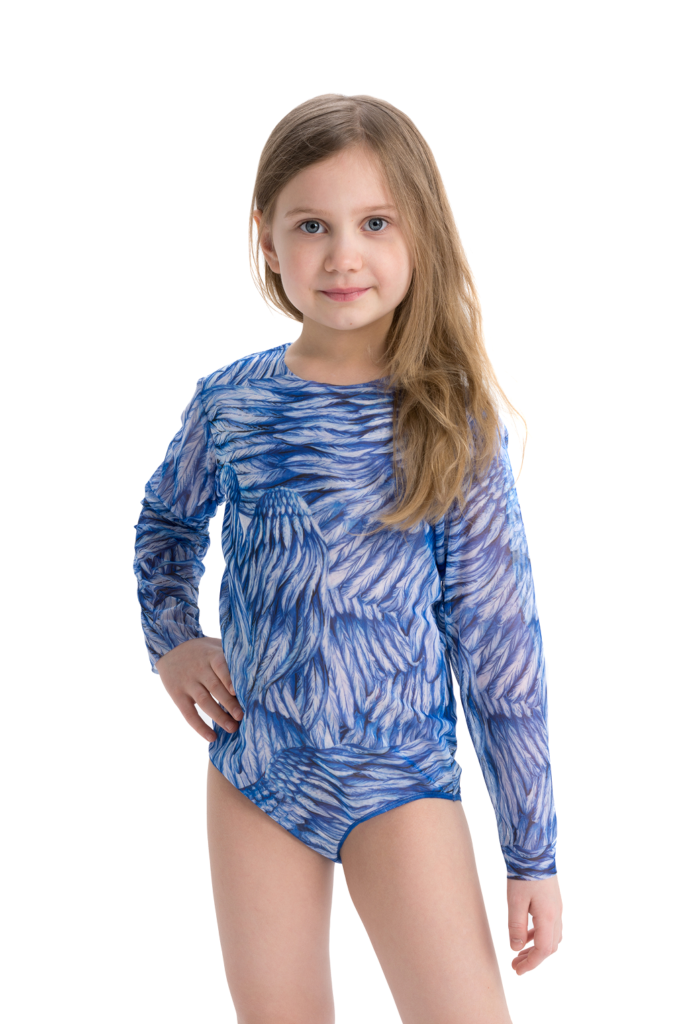 Сплошной купальник "Царевна-Лебедь"