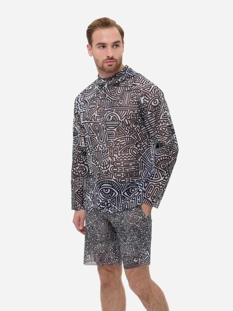 Футболка с капюшоном "Doodling"